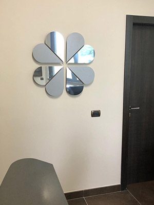 uffici moderni specchio di design a parete
